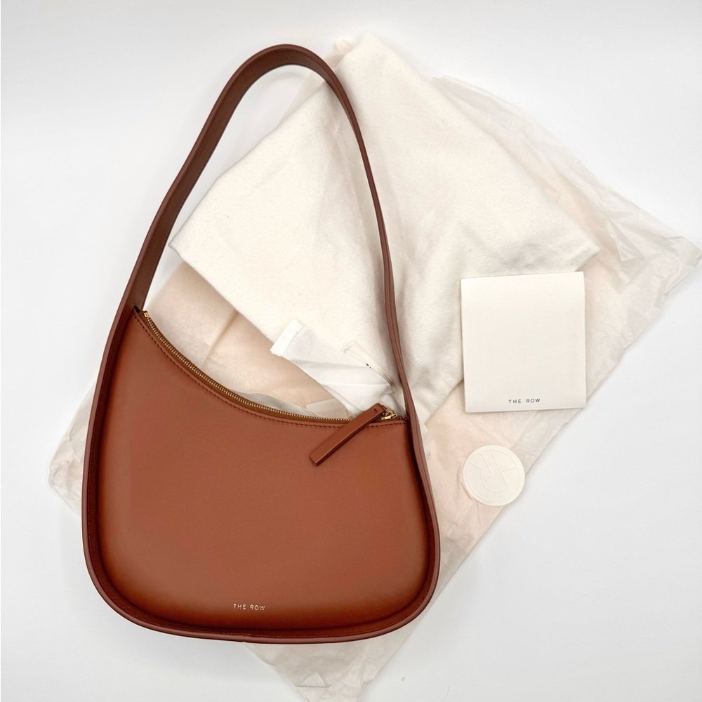 The Row Half Moon Bag  (Chestnut Brown)